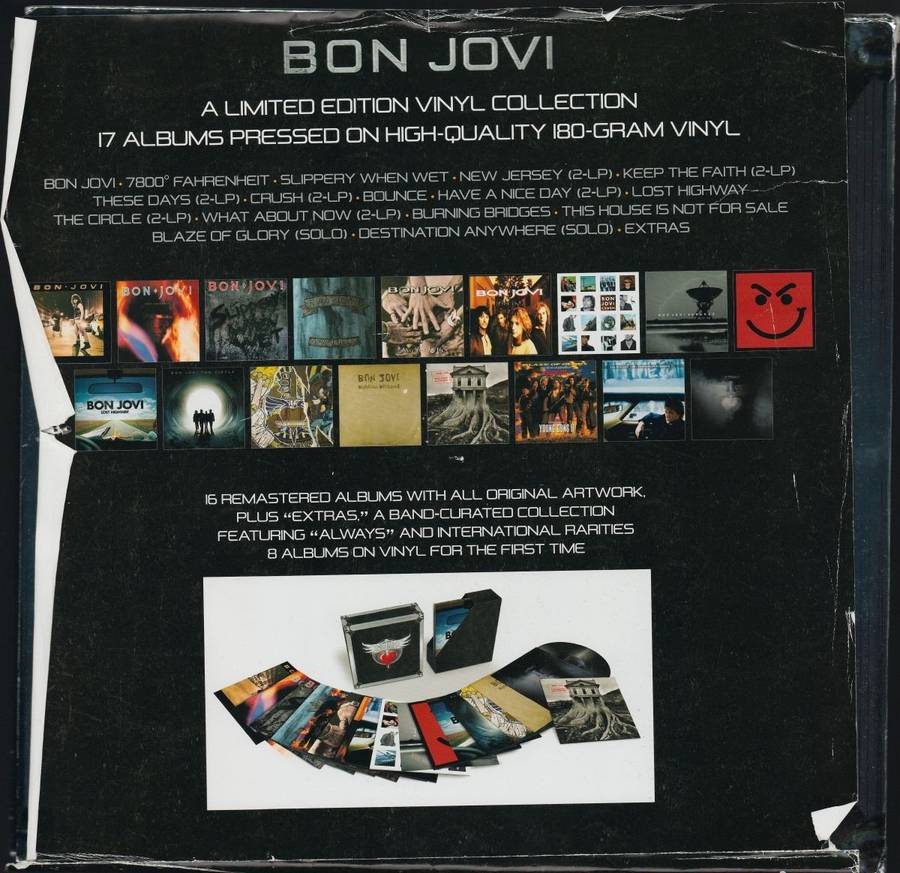 Bon Jovi - The Albums (VG+/G) (22LP Boxset) (Ltd. Ed.)