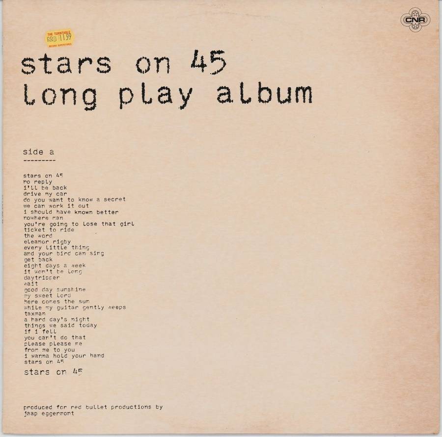 Stars On 45 - Long Play Album (G+/VG)