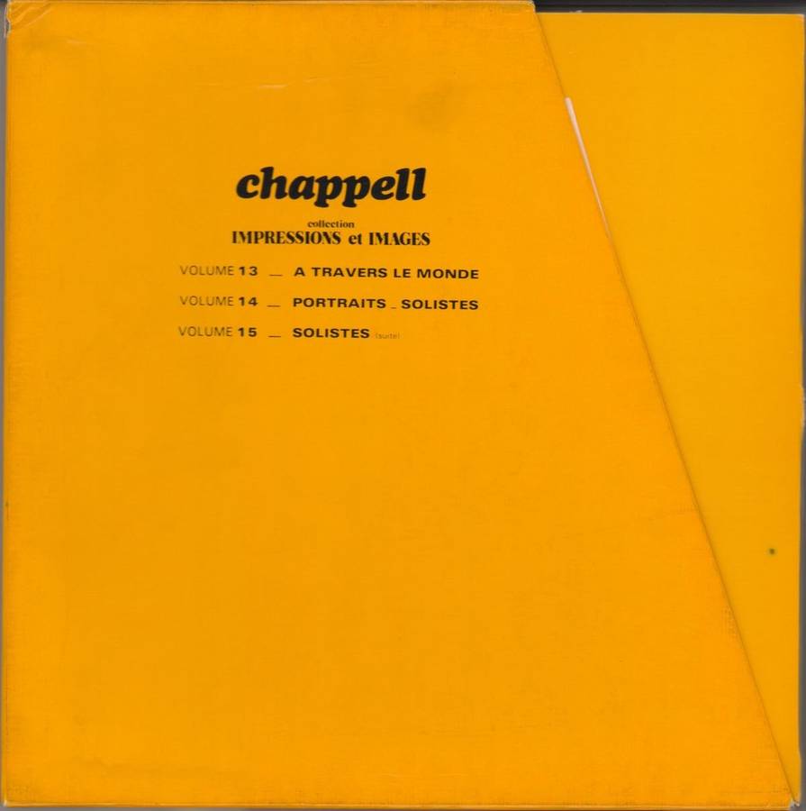 Chappell (Collection Impressions Et Images) (VG+/G+) (3LP Boxset)