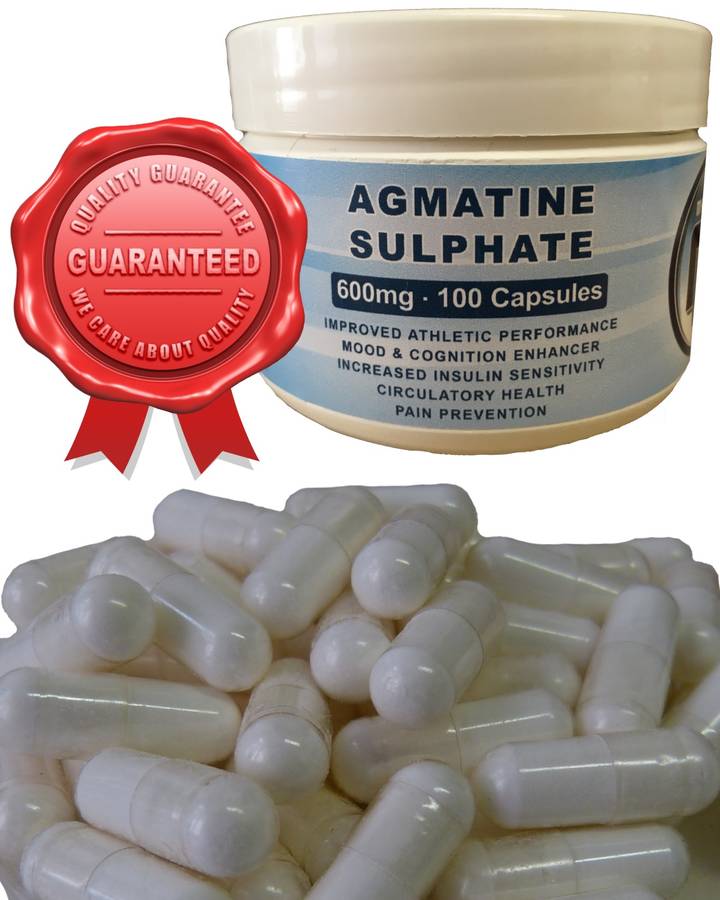 Agmatine Sulphate 100 Capsules (600mg) - 0.30kg