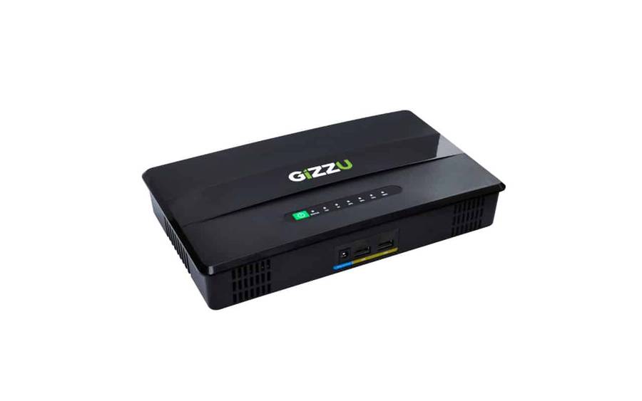 Gizzu 100W 46Wh 14400mAh Mini POE DC UPS - Black