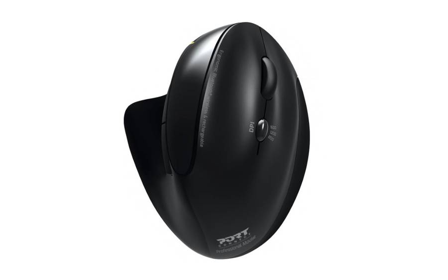 Port Connect Wireless Rechargeable Ergonomic Mouse