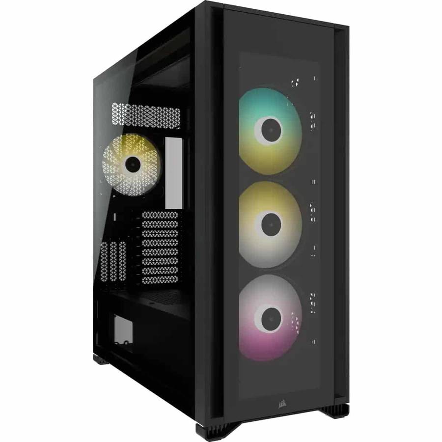 Corsair iCUE 7000X RGB Tempered Glass Full-Tower ATX PC Case  Black