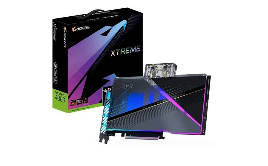 Gigabyte GeForce 4080 16GB Aorus Xtreme Waterforce WB