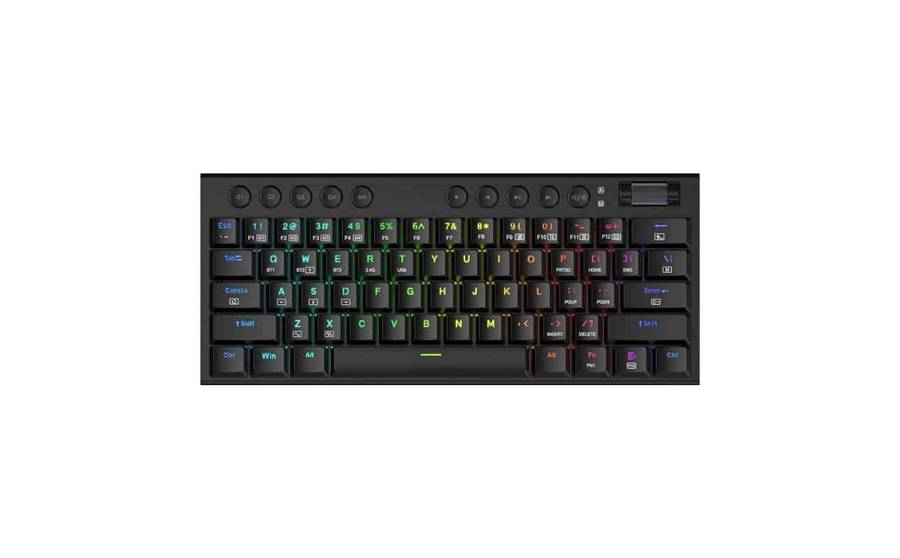 Redragon Noctis Pro 61Key Wireless Bluetooth Red Switch RGB Low Profile Gaming Mechanical Keyboar...