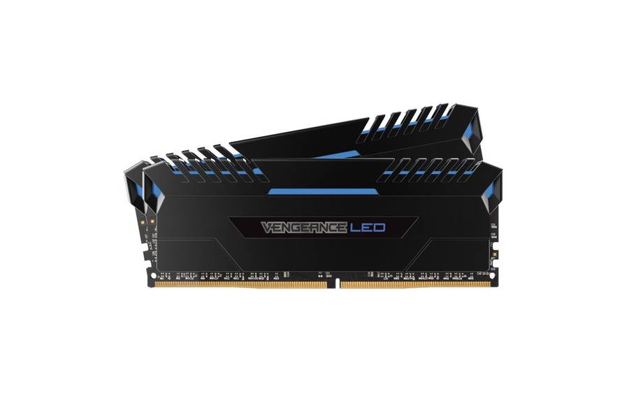Corsair Vengeance LED 16GB (2 x 8GB) DDR4 DRAM 2666MHz C16 Memory Kit - Blue LED