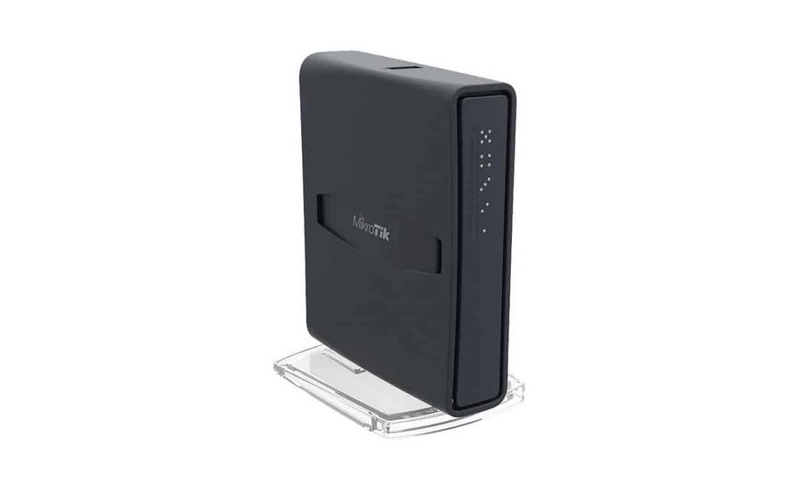 MikroTik hAP ac lite tower - 2.4 / 5GHz desktop Wi-Fi Router - Black