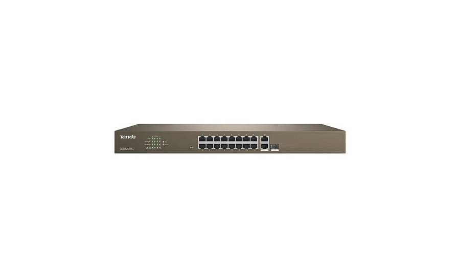 Tenda 16-Port Fast Ethernet PoE Switch 250W | TEF1218P-16-250W