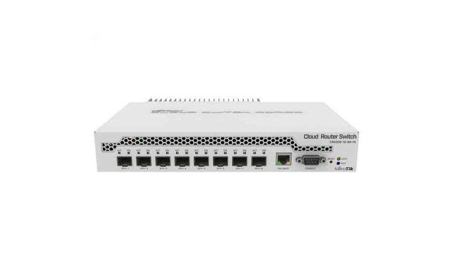MikroTik Cloud Router Switch 8 Port SFP+ with PoE Input