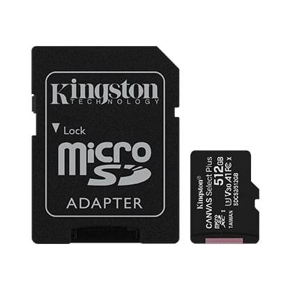 Kingston 512GB Canvas Select Plus microSD Memory Card