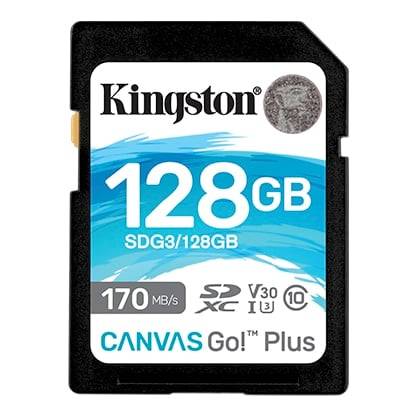 Kingston 128GB Canvas Go! Plus SD Memory Card