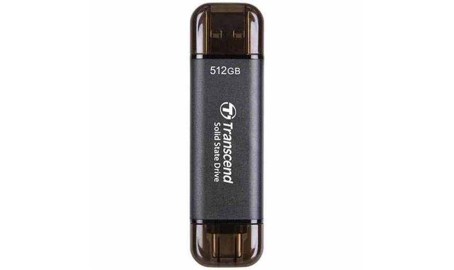 Transcend 512GB ESD310C USB3.2 Type C and A OTG Compact Portable SSD
