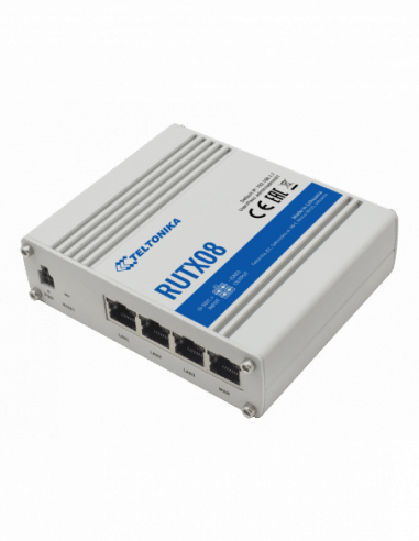 Teltonika Industrial Ethernet Router with Quad-Core CPU, 4 x Gbe ports, 256MB RAM