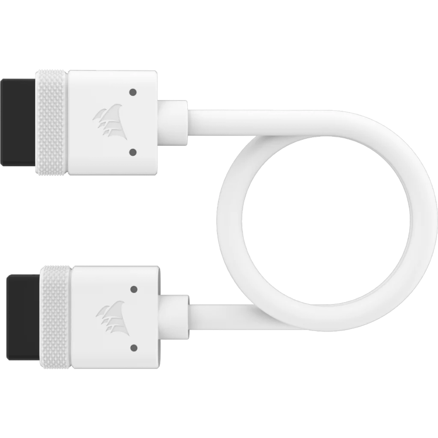 Corsair iCUE Link Cable, 2x 200mm with Straight Connectors, White