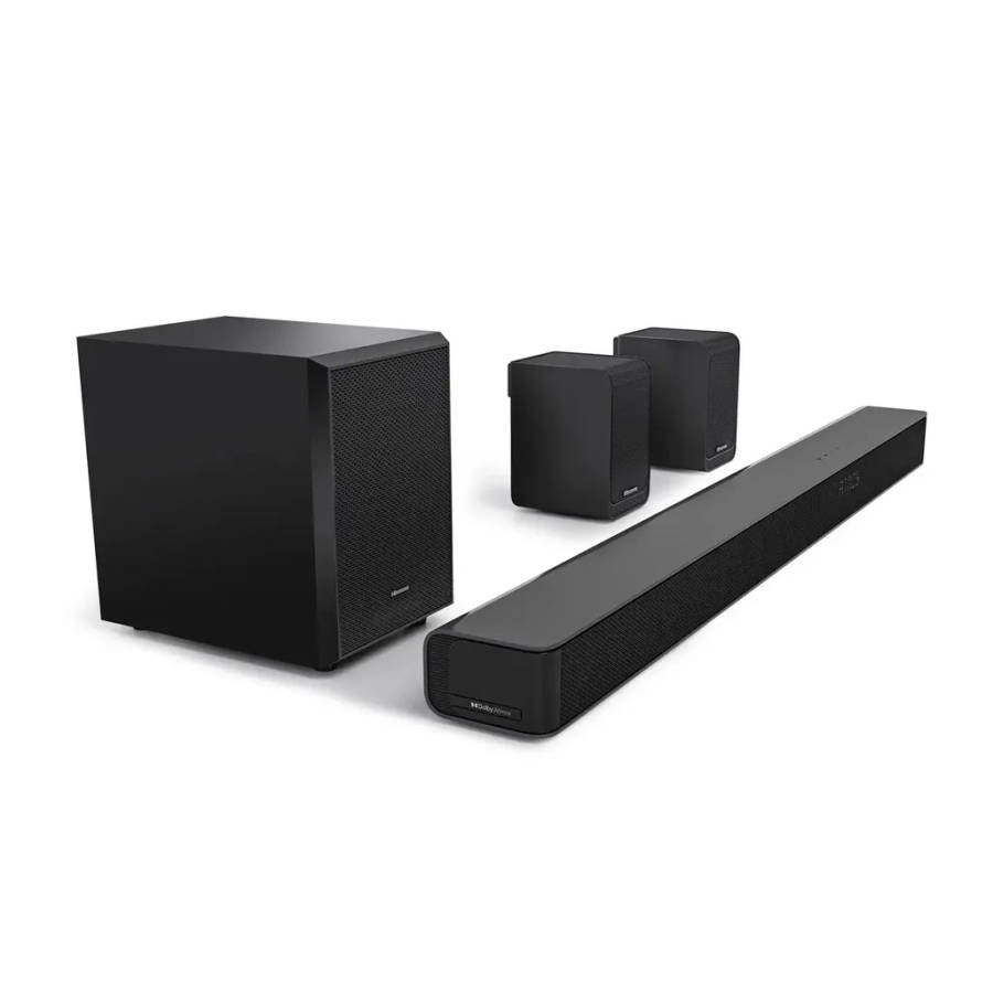 Hisense AX5100G 5.1ch Soundbar; Dolby Atmos; 5.1 Surround Sound; 340W Output Power; Bluetooth 5.0;