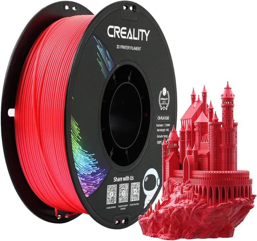 Creality PLA Filament Fluorescent Red 1Kg