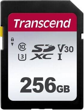 Transcend 300s 256GB UHS-1 Class 10 u1 u3 v30 SDXC Card