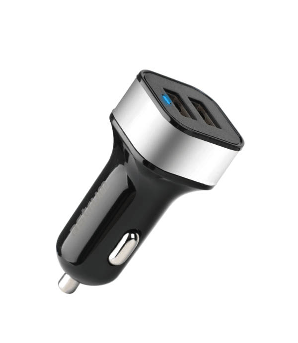 Astrum Dual USB Car Charger 24W CC340 Black / Silver