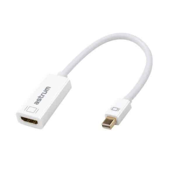 Astrum Mini DisplayPort To Hdmi Adapter DA110 White