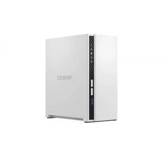 2 Bay QNAP ARM 4C 2.0GHz, 2 x SATA 6Gbs 3.5"/2.5", 2GB RAM On-Board; 1 x GbE, 1 x USB3.2 Gen1 and...
