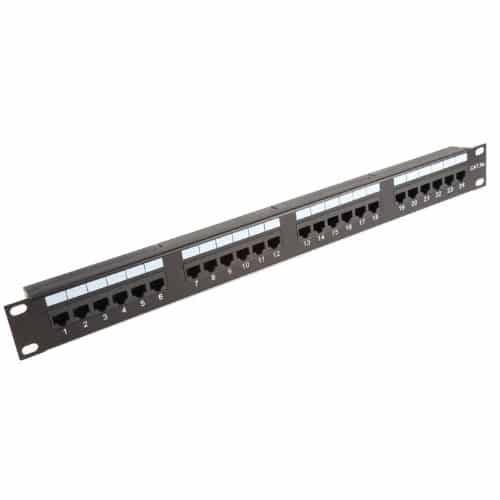 24 Port CAT6 UTP Patch Panel - Networking