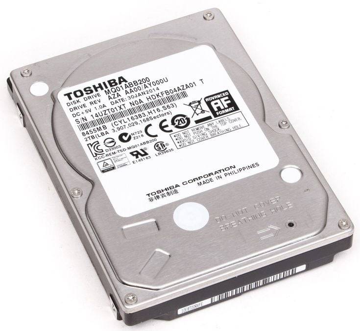 2TB Toshiba 15mm 2.5" SATA-3Gb/s 5400rpm 8MB Notebook HD