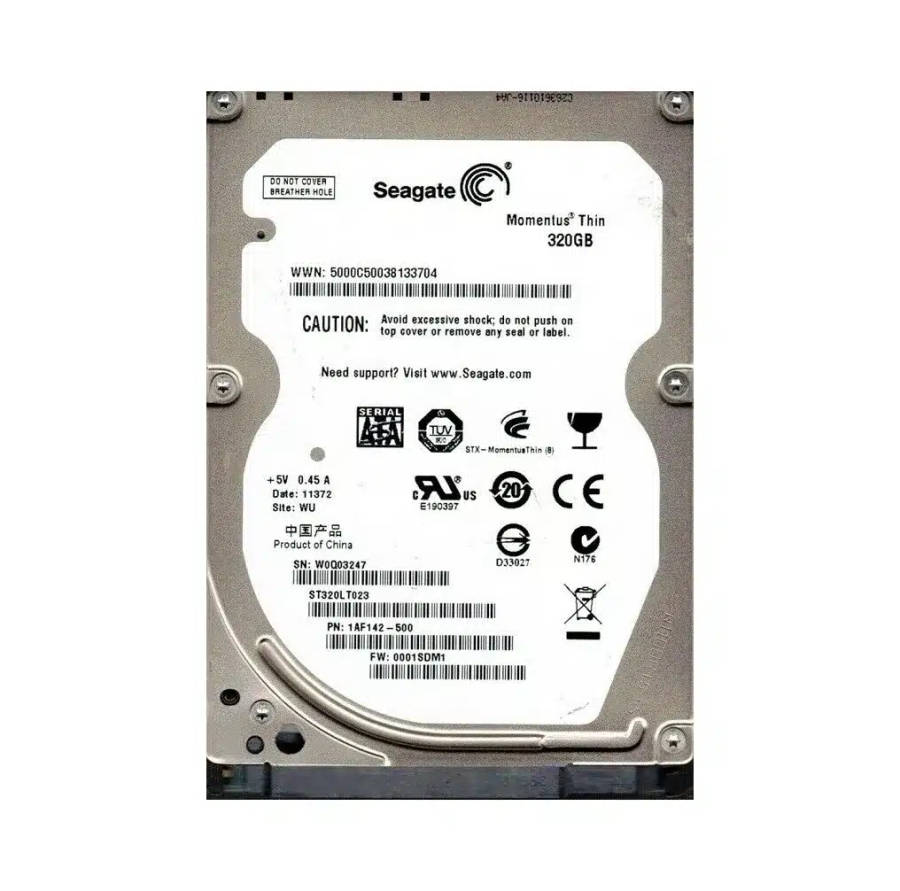 320GB Seagate Momentus 7mm 2.5" SATA 7200rpm 16MB Notebook HDD