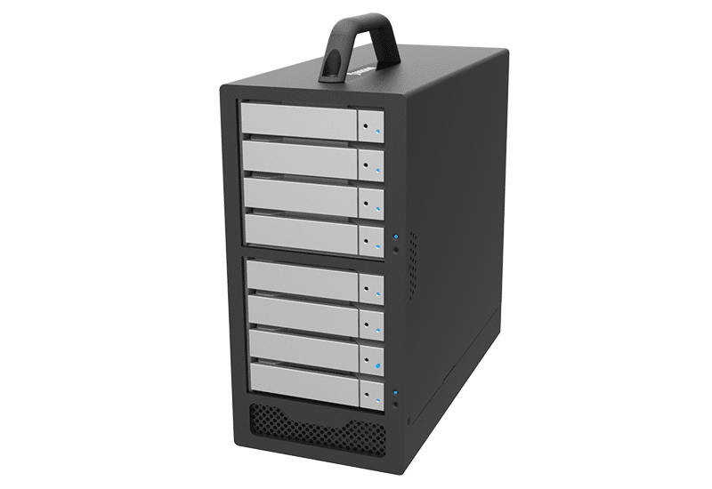 8-Bay Stardom SohoTank, 2x MiniSAS 6G/12G, 8x3.5''/2.5'' SAS/SATA HDD/SSD, Removable Drive Tray, ...
