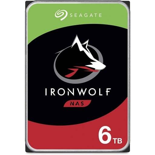 Seagate IronWolf 6TB 5400rpm SATA 6Gb/s 256MB Cache 3.5 Inch Internal Hard Drive