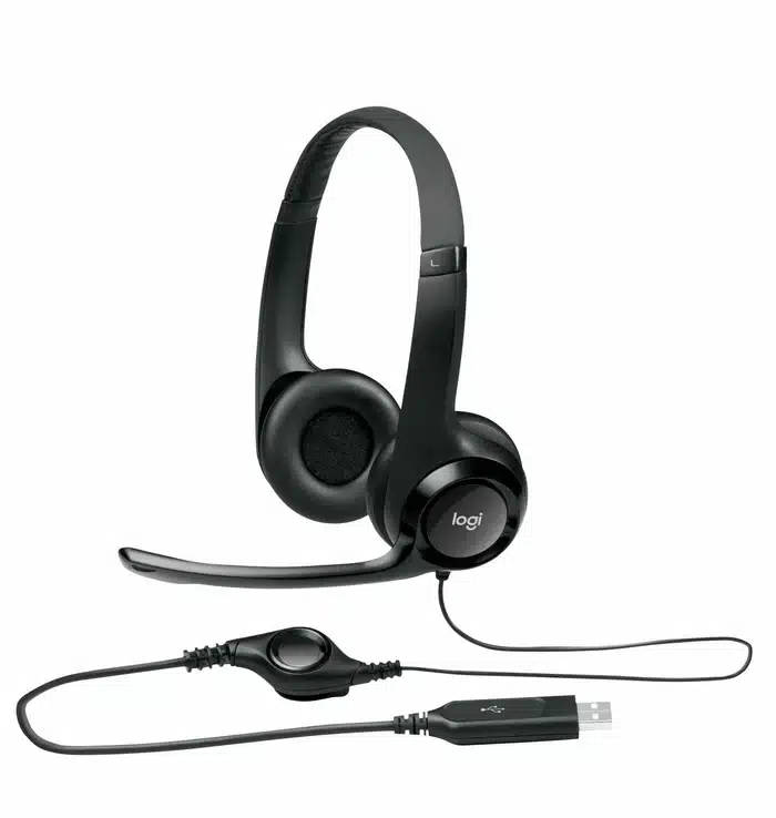 Logitech H390 USB Headset with Noise-Cancelling Mic - Black  Retail Box , 1 year Limit warranty
