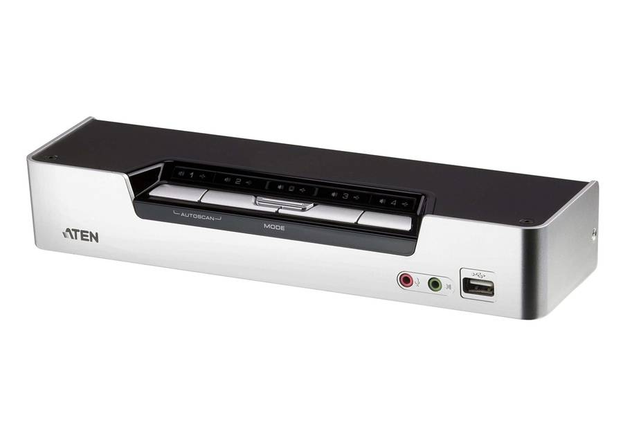Aten 4-port USB HDMI KVMP Switch/W/(US/EU/OUT) ADP. ATEN