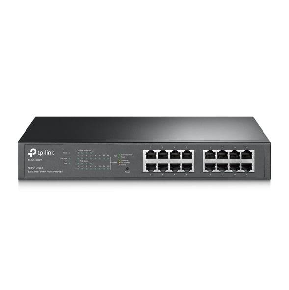 TP-Link 16-Port Gigabit Easy Smart Switch with 8-Port PoE+ , Retail Bo
