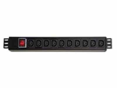 Power Distribution Unit, 1U, 10 way, 3 Pin SA plug