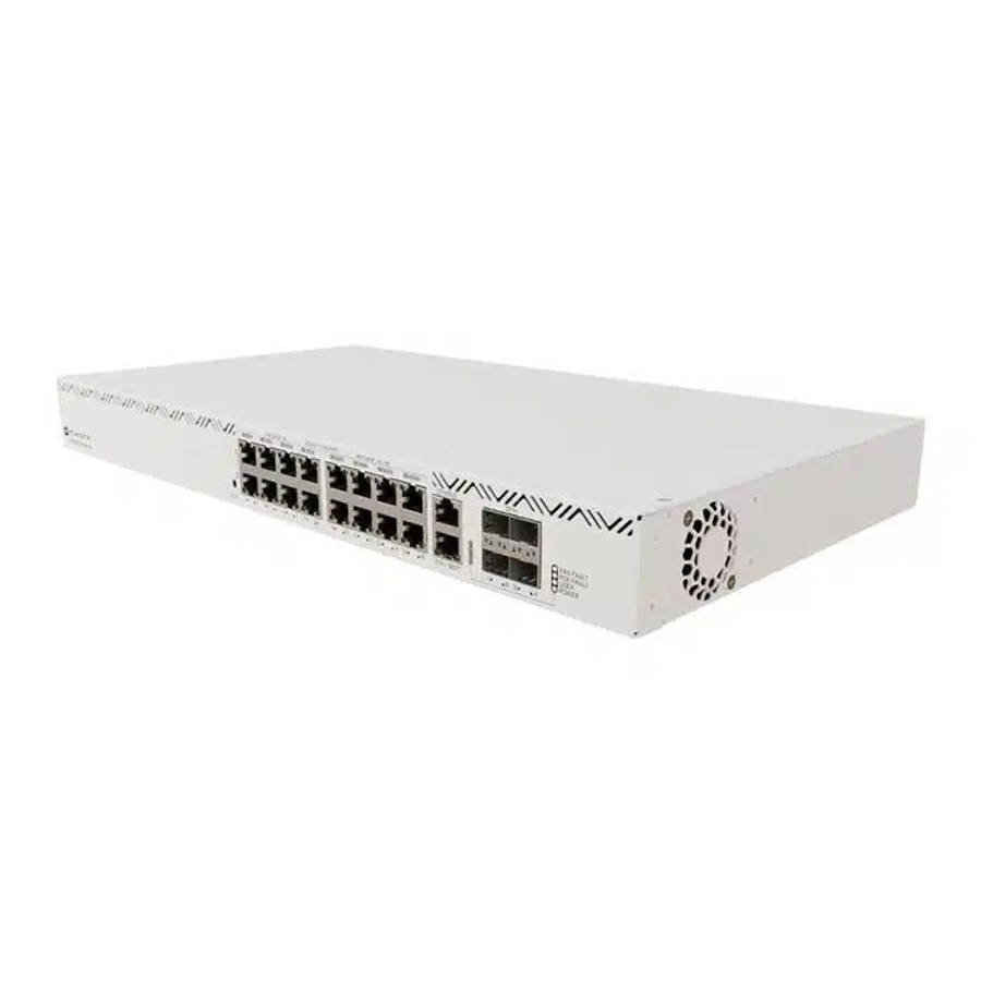 MikroTik Cloud Router Switch 16 Port PoE 600W 4SFP+ | CRS320-8P-8B-4S+