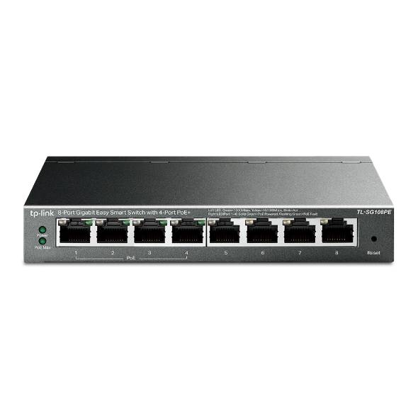 TP-Link 8-Port Gigabit Easy Smart Switch with 4-Port PoE, Retail Box,