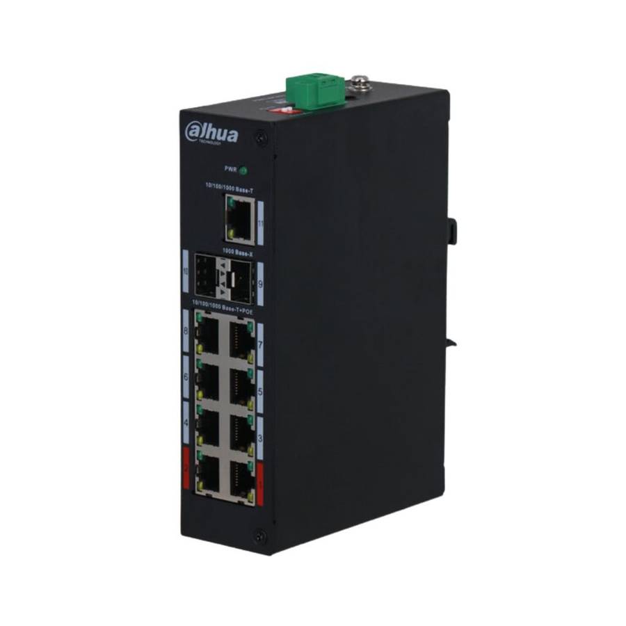 Dahua GB switch 8Port PoE 8 Unmanaged,2x SFP