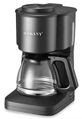 Sokany Black 600ml Coffee Maker - 6 cups, 650w, Colour : Black; Compac