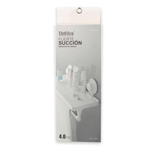 Bathlux Shelf With Handtowel Rack With Suction Cup Retail