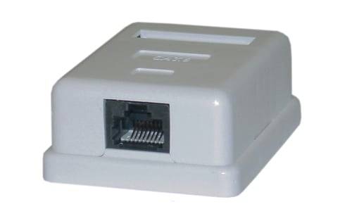 NetiX RJ45 Surface Mount Box - Single, OEM , No Warranty