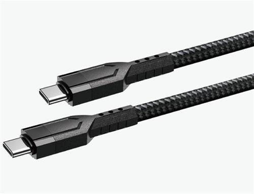 Ezra Type C to Type C Pd60w 1meter Fast Charge Black Braided