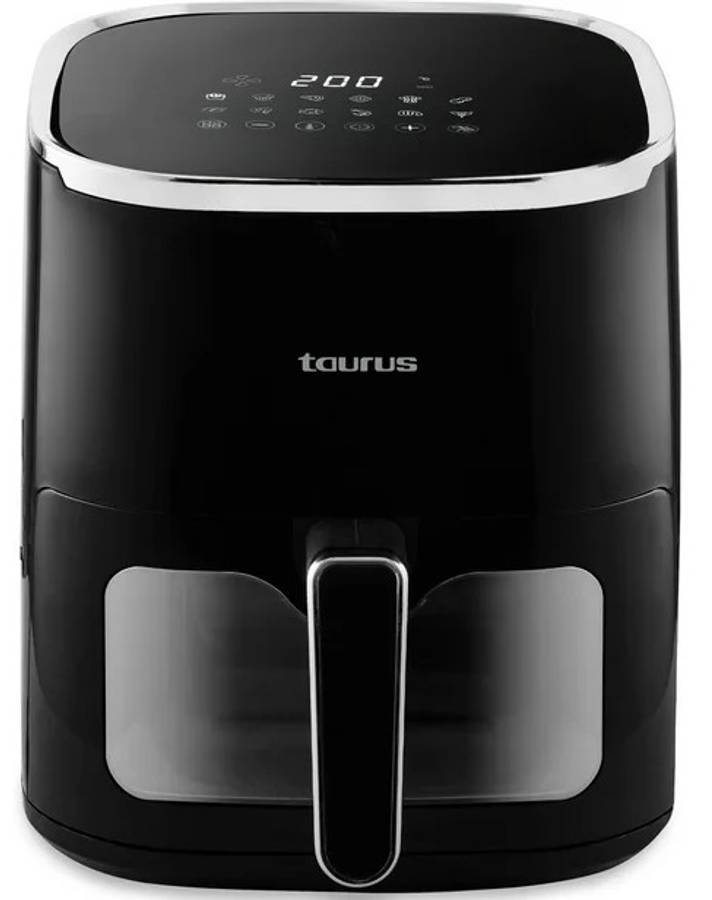 Taurus Air Fryer With Viewing Window Digital Non-Stick Black 4.6L 1450
