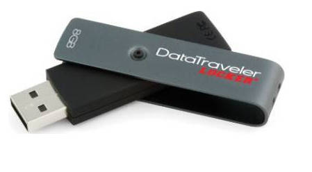 Kingston Data Locker + 8GB USB 2.0 Flash Drive