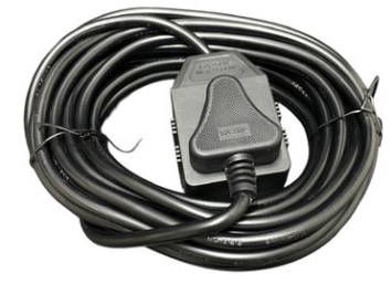Acconet Extension Cord - Double Coupler, 16Amp, 10 Meter, Black