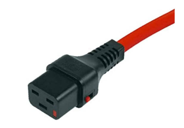 2M C19 F T0 C20 M Lockable Power Cable Red