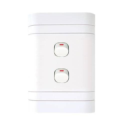 Lesco Flush Cover with 2 Lever 1 Way Switch