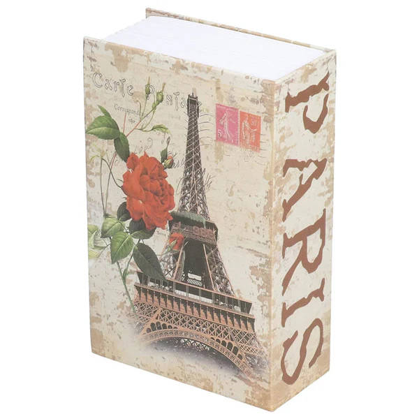 Casey Homesafe Paperback Metal Book Safe With Lock Paris