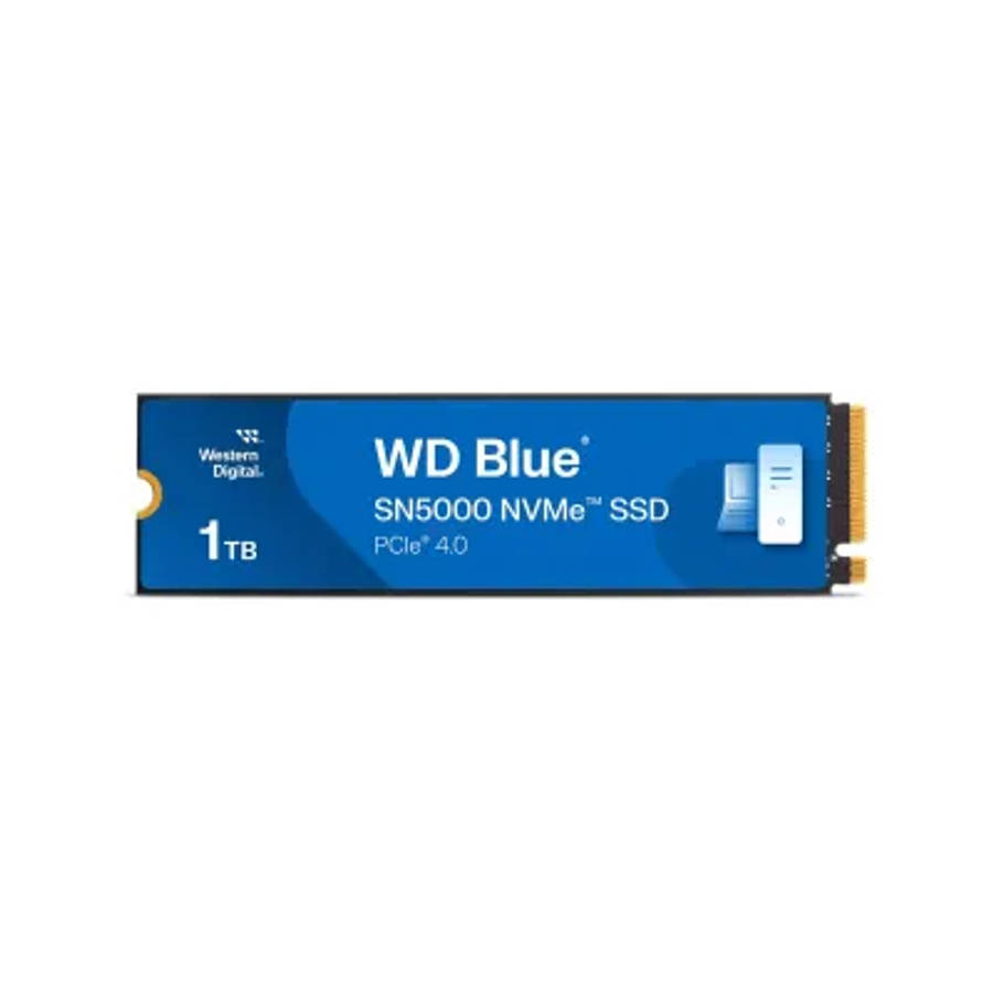 Western Digital Blue SN5000 1TB PCIE GEN 4 M.2 3D NAND NVMe Internal SSD