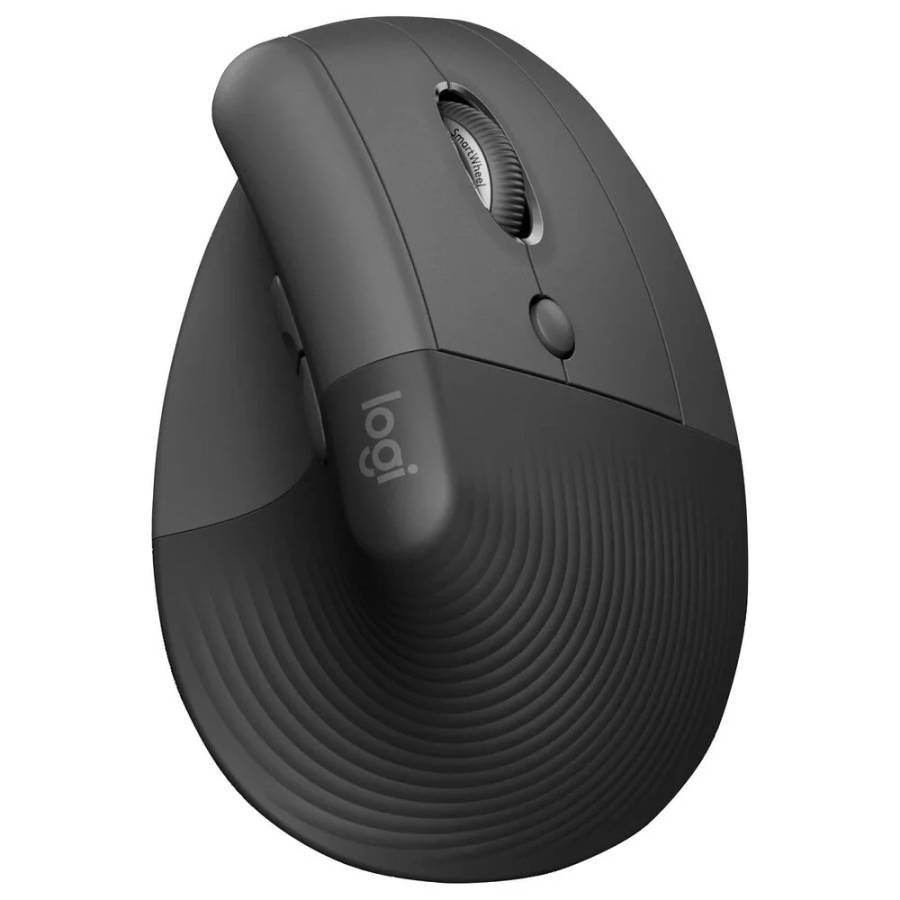 Logitech Lift - Wireless Ergonomic Mouse - Graphite
