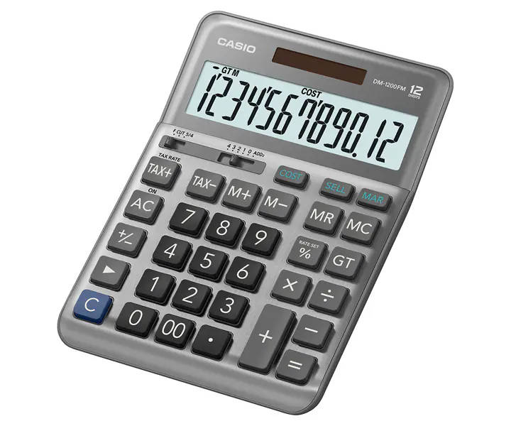 Casio DM-1200FM-W-DP Business Calculator
