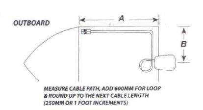 Control Cable Johson Evinrude Omc 12Ft